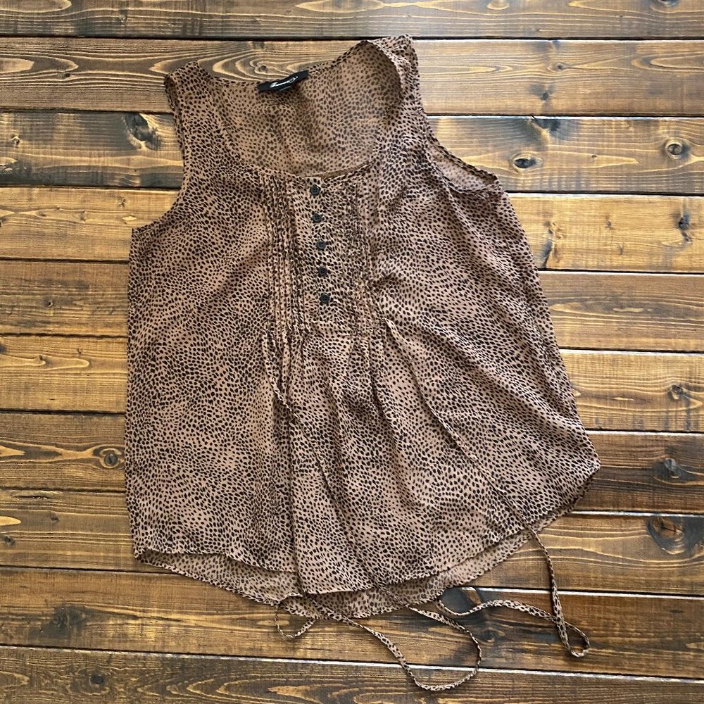 Sheer Cheetah Print Tank
